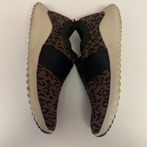 AETREX size 10 41 black brown animal slip-on sock sneaker elastic worn 1-3 times - Picture 6 of 8